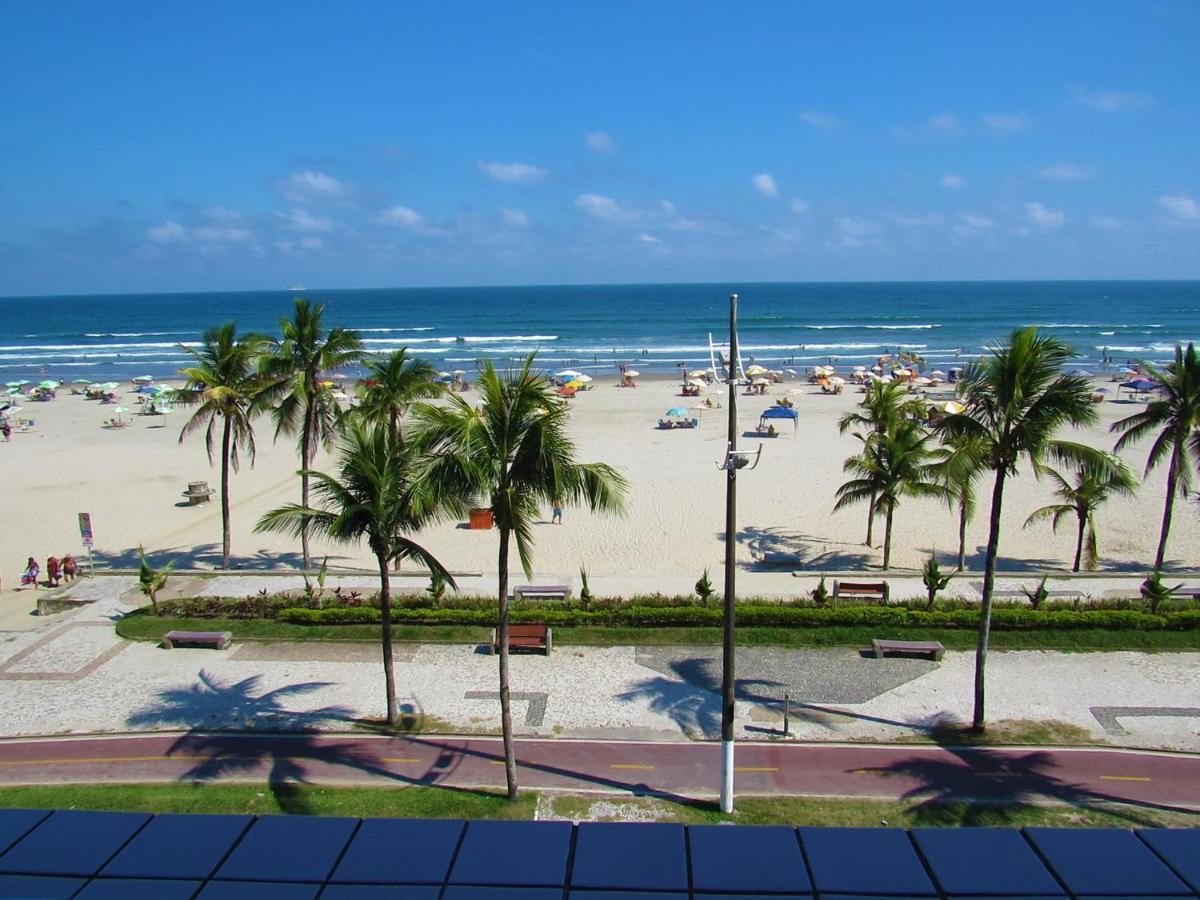 Apto Pe Na Areia Com Vista Para O Mar E Wifi Praia Grande  Luaran gambar