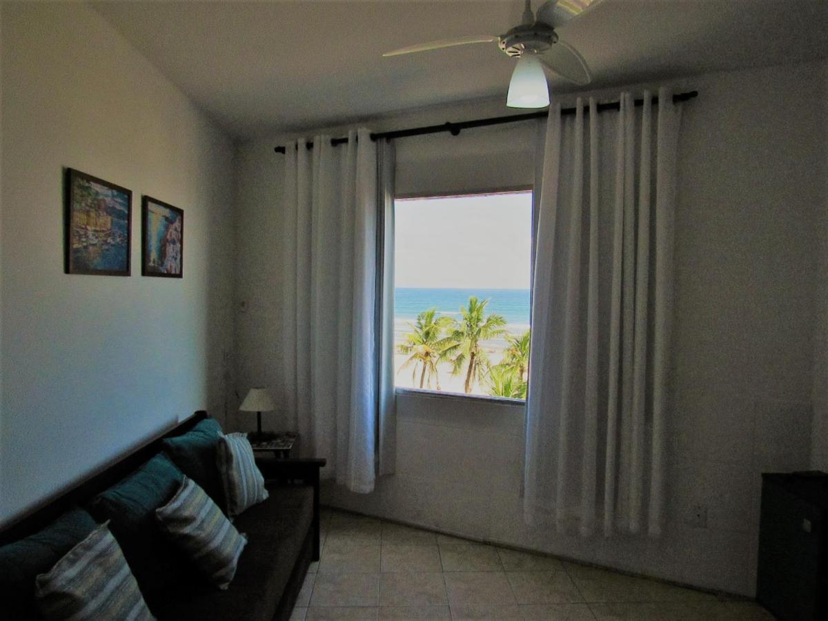 Apto Pe Na Areia Com Vista Para O Mar E Wifi Praia Grande  Luaran gambar