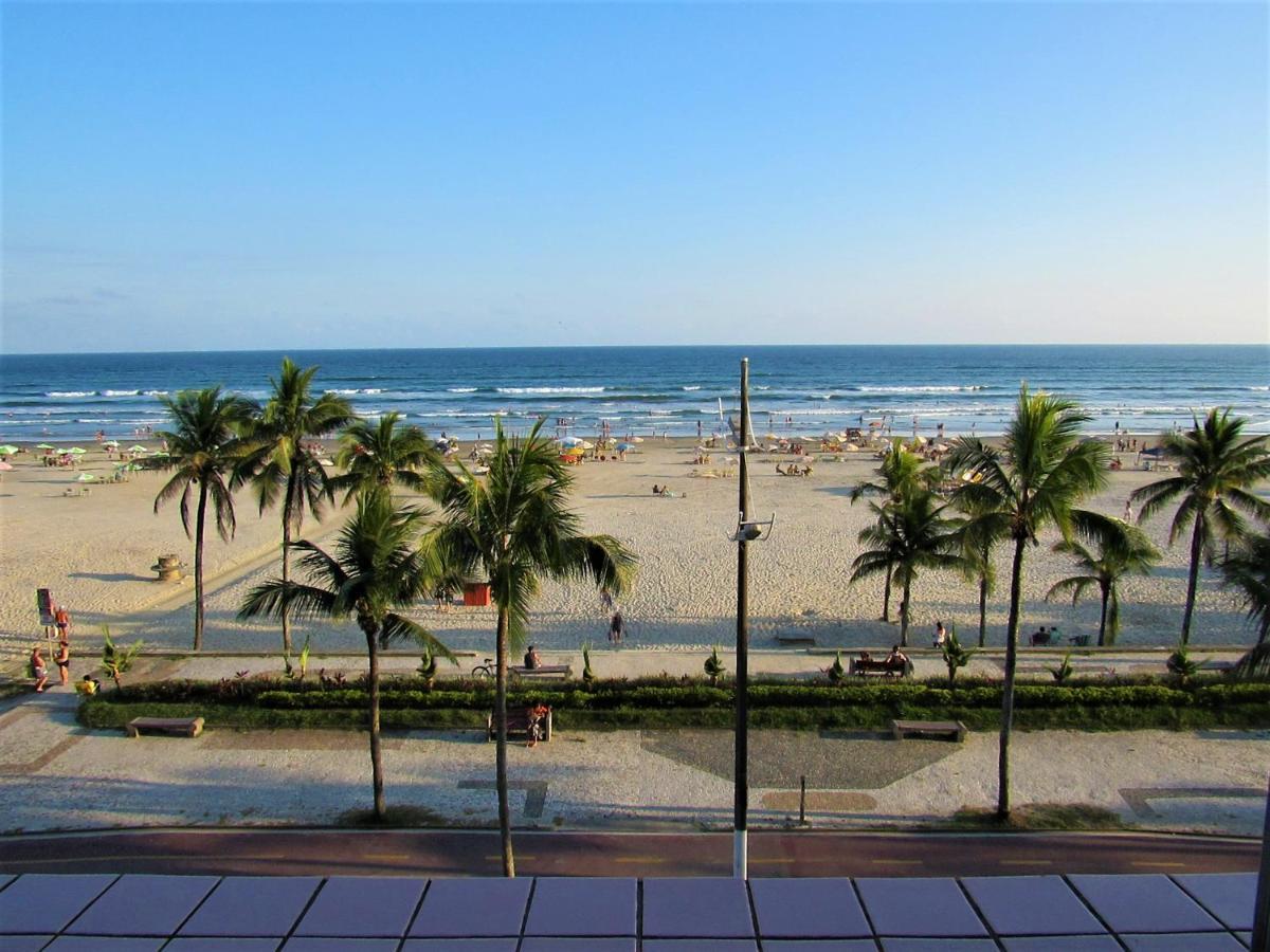 Apto Pe Na Areia Com Vista Para O Mar E Wifi Praia Grande  Luaran gambar