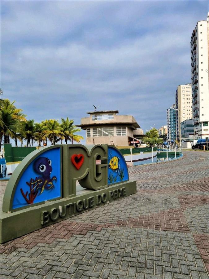 Apto Pe Na Areia Com Vista Para O Mar E Wifi Praia Grande  Luaran gambar